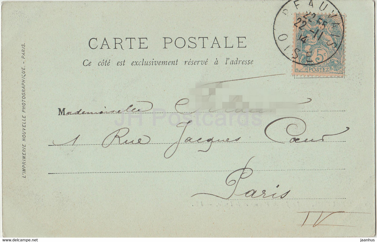 Beauvais - Le Jeu de Paume et le Lycee - alte Postkarte - 1904 - Frankreich - gebraucht