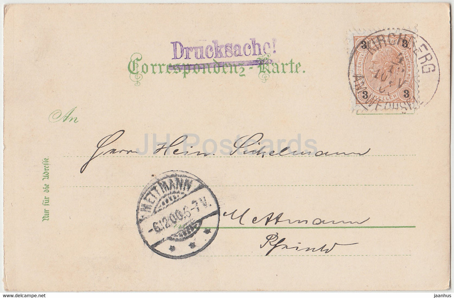 Gruss aus dem Semmering Gebiet - Im Adlitzgraben - Drucksache - carte postale ancienne - 1900 - Autriche - utilisé