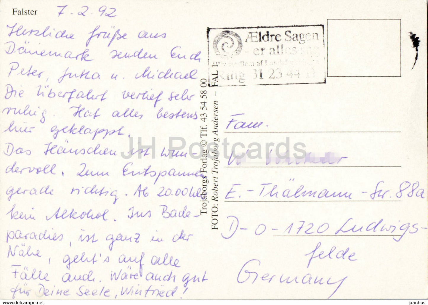 Falster - Schiff - Boot - Windmühle - Multiview - 1992 - Dänemark - gebraucht