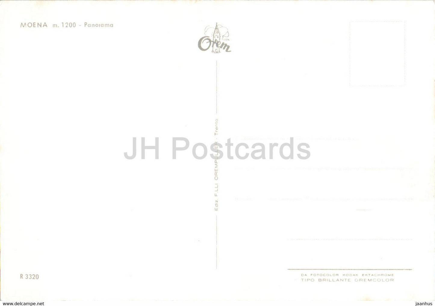 Moena 1200 m - Panorama - 2 - Italy - unused