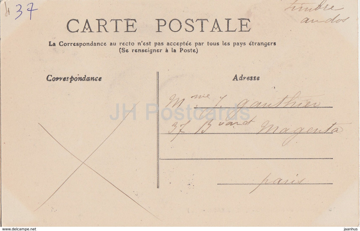 Chateau de Rochefort - Rouziers - castle - 75 - old postcard - 1905 - France - used