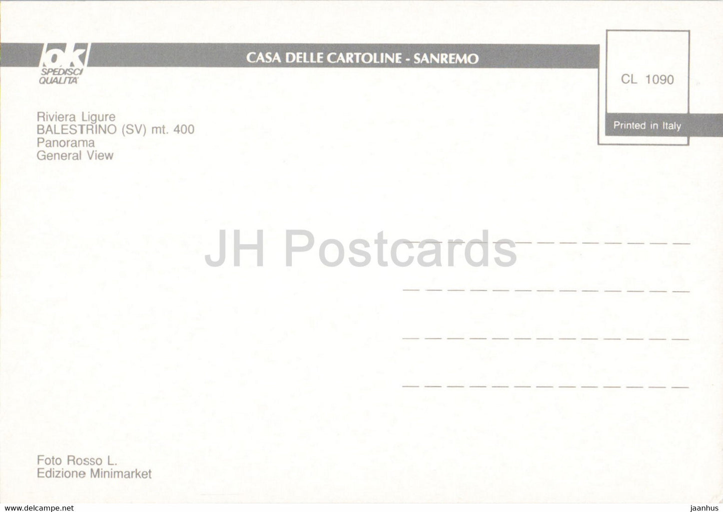 Balestrino - SV - Panorama - Gesamtansicht - Riviera Ligure - Italien - unbenutzt
