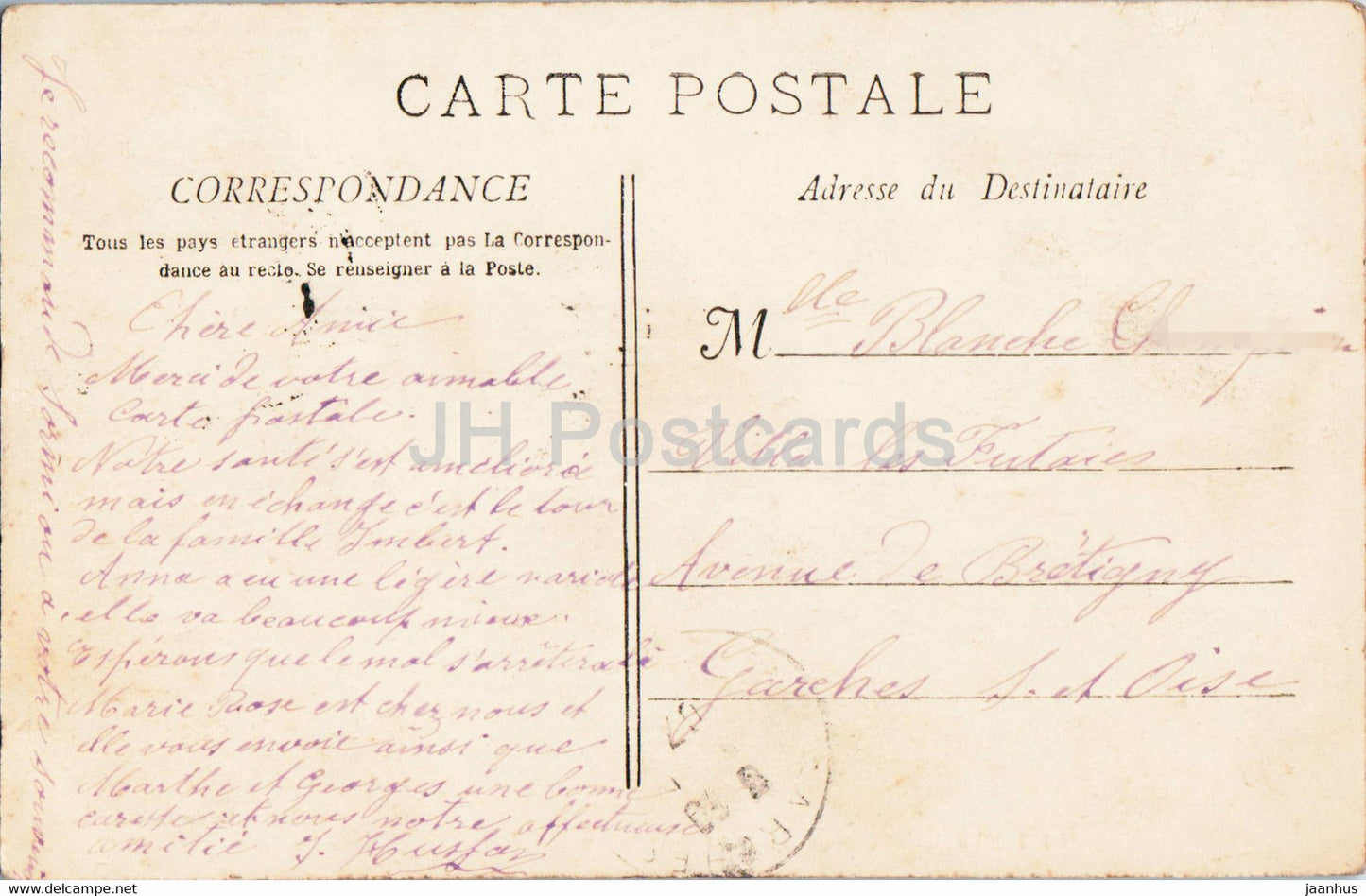 La Calanque de Sormiou - Cabanes de Pecheurs - 2912 - old postcard - France - used