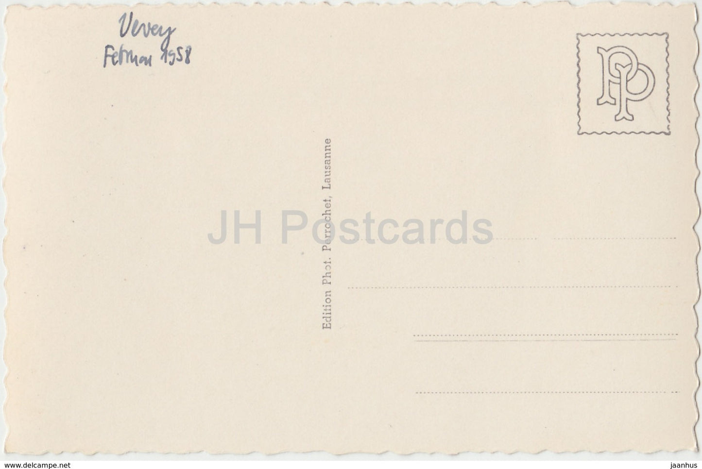 Vevey - Le Pont de Fenil - bridge - 9261 - Switzerland - 1958 - used