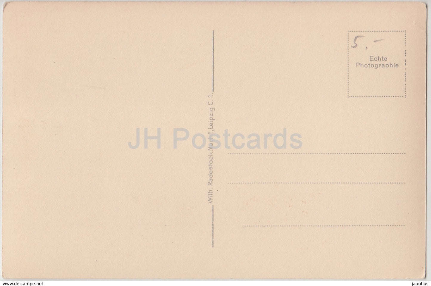 Leipzig - Tauben auf dem Augustusplatz - tram - old postcard - Germany - unused