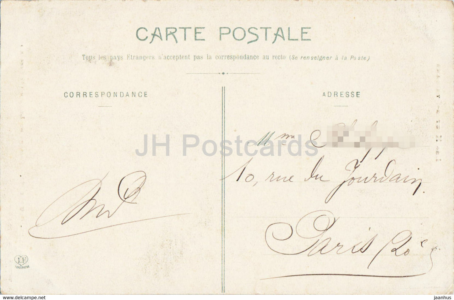 Cauterets - Cascade du Lutour - 1053 - alte Postkarte - Frankreich - gebraucht