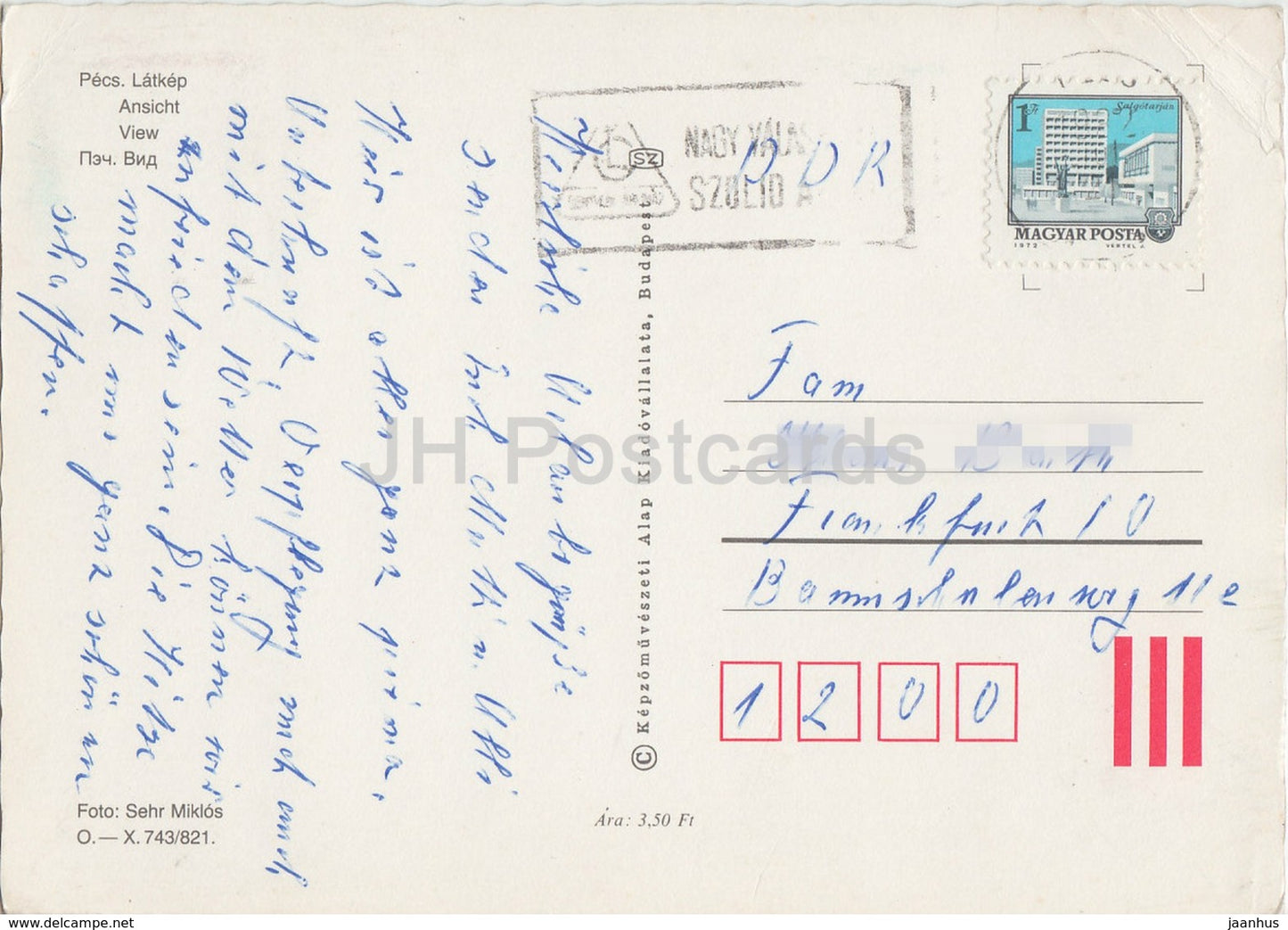 Pecs - view - square - 1982 - Hungary - used