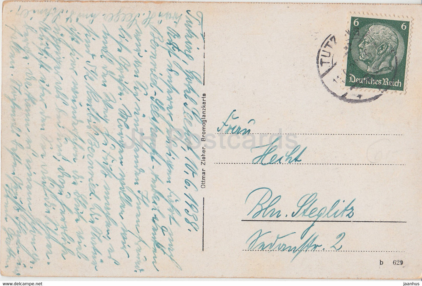 Der Starnbergersee - 629 - old postcard - 1938 - Germany - used