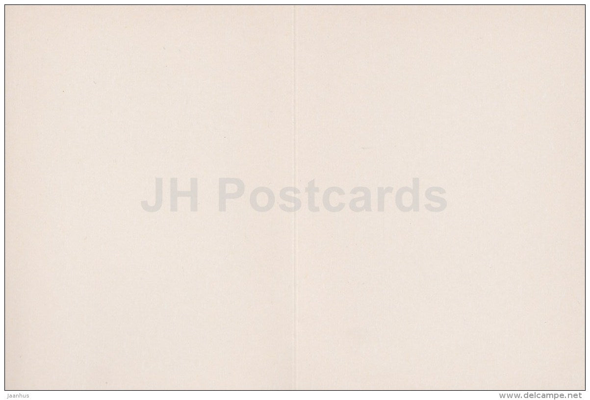 New Year Greeting Card - illustration - decorations - Russia USSR - unused - JH Postcards