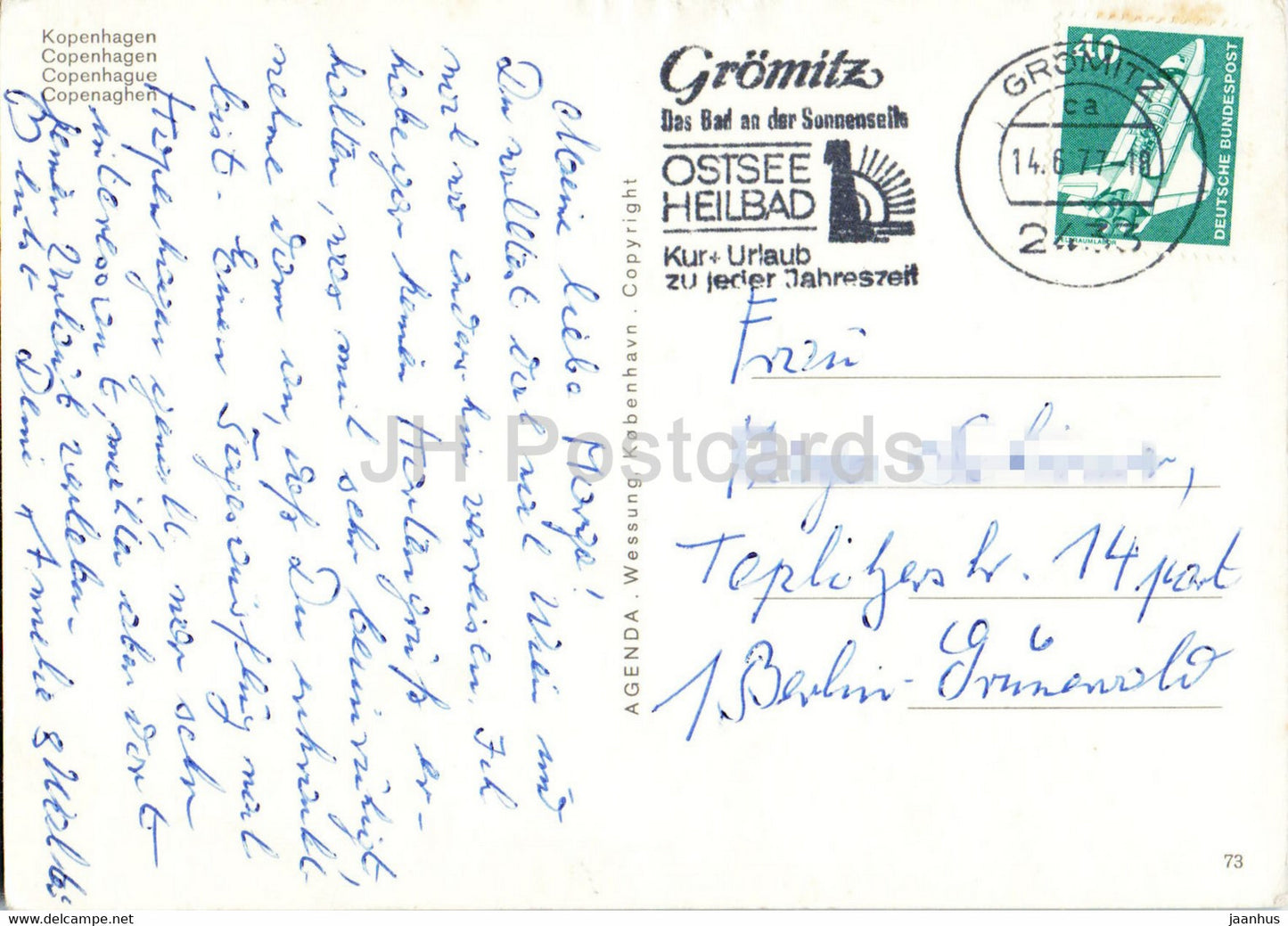 Copenhagen - multiview - city views - 1977 - Denmark - used