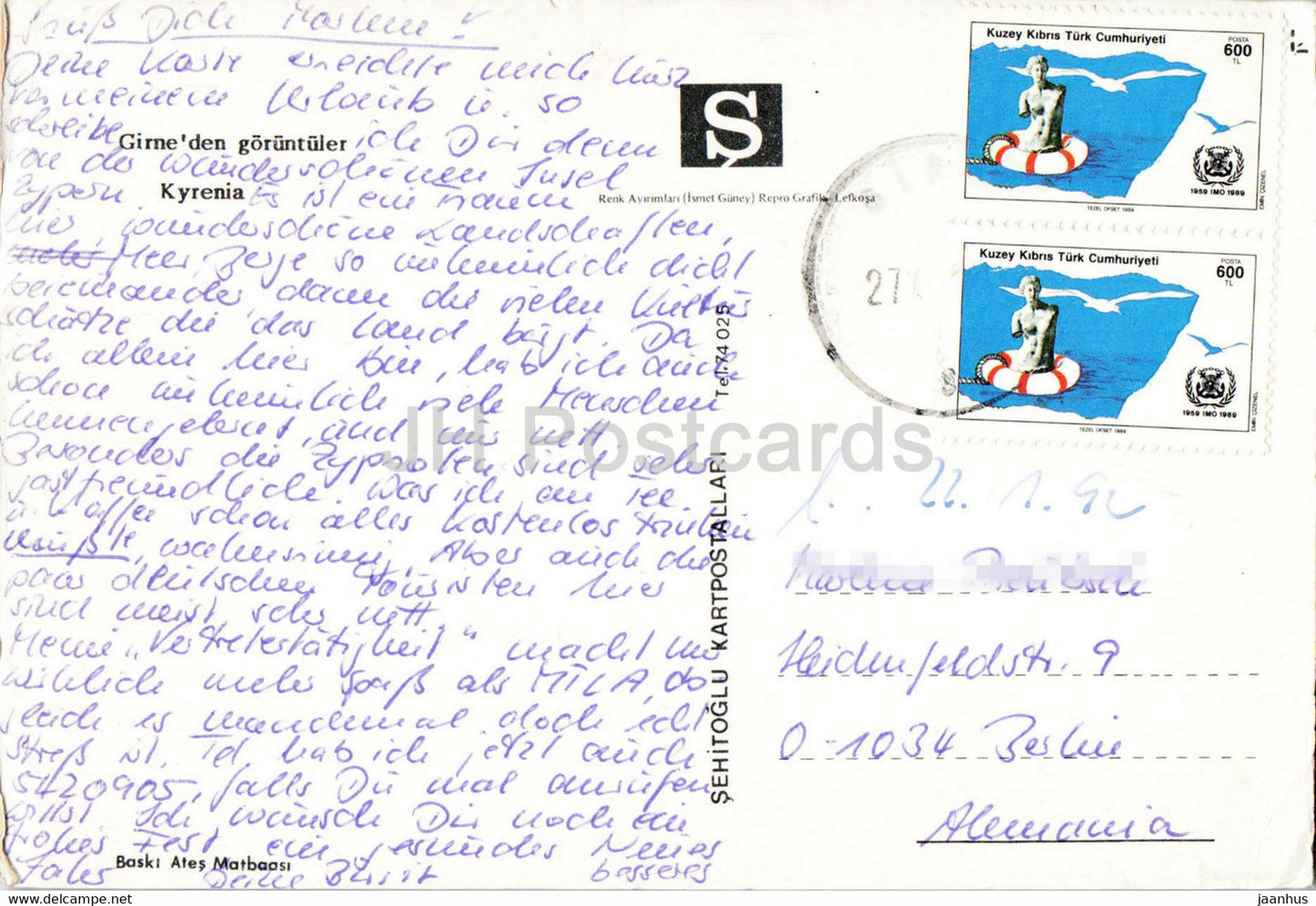 Kyrenia - images from Girne - boat - Cyprus - used