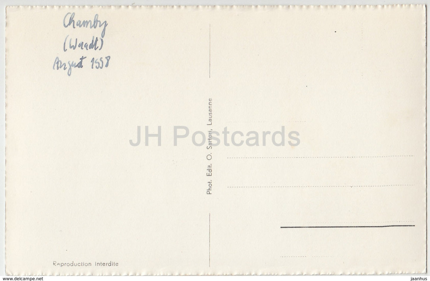 Chamby sur Montreux – Institut Air et Soleil – 2350 – Schweiz – 1958 – gebraucht