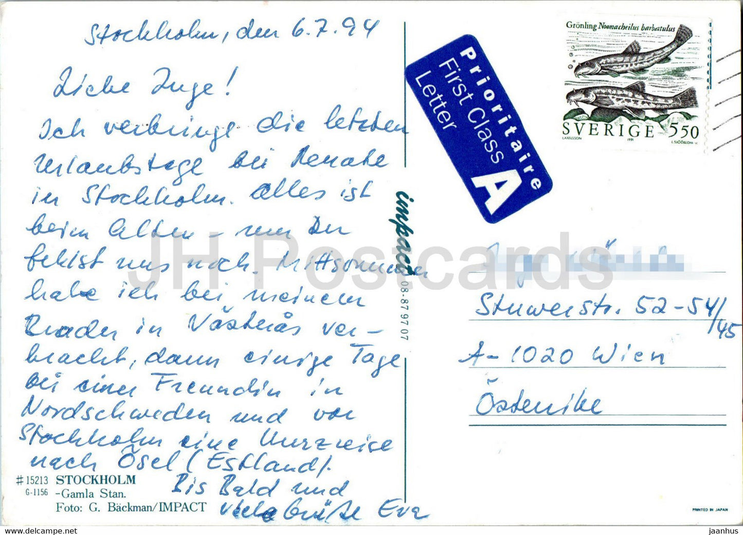 Stockholm - Gamla Stan - Multiview - 176 - 1994 - Schweden - gebraucht