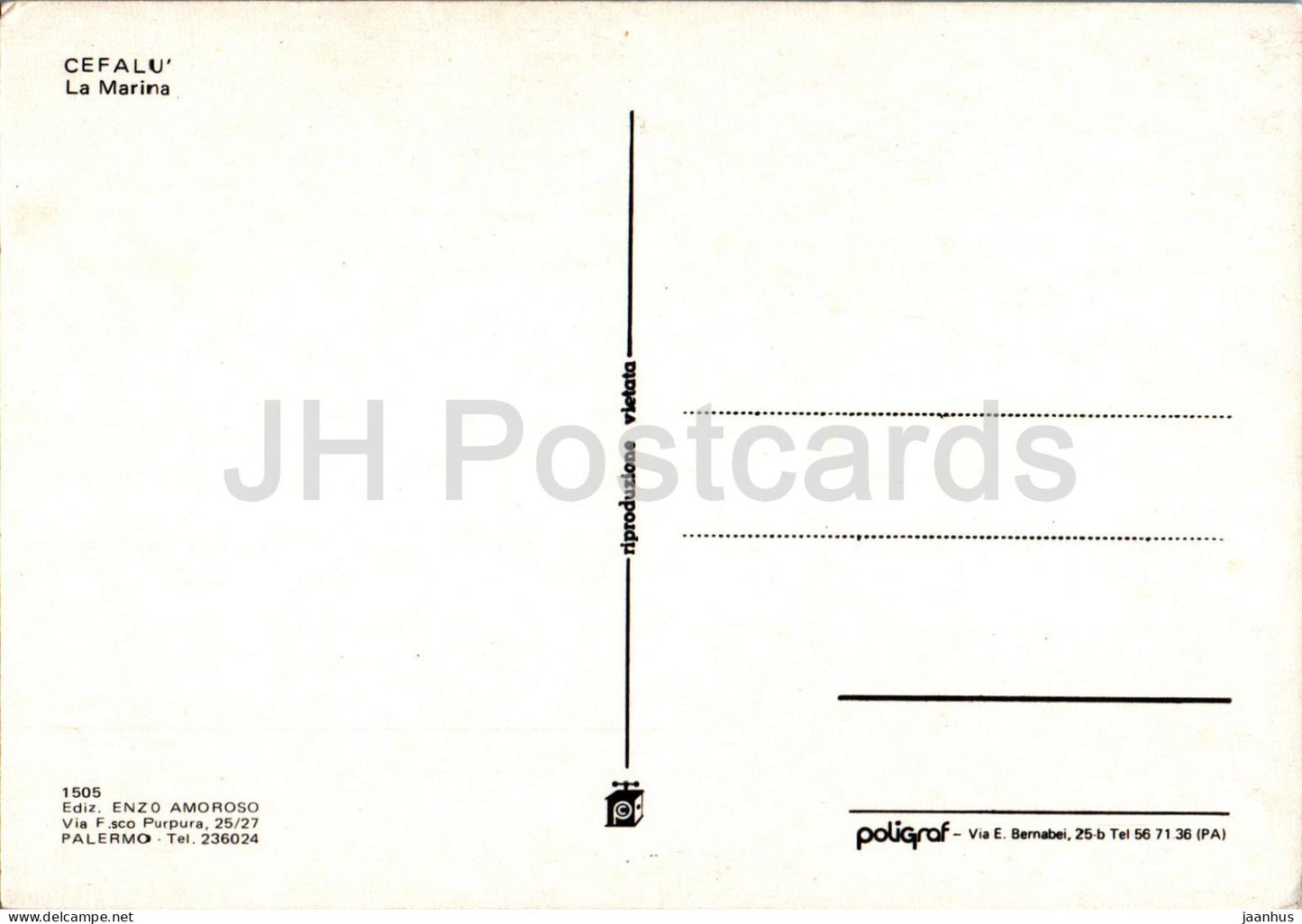 Cefalu - La Marina - 1505 - Italie - inutilisé