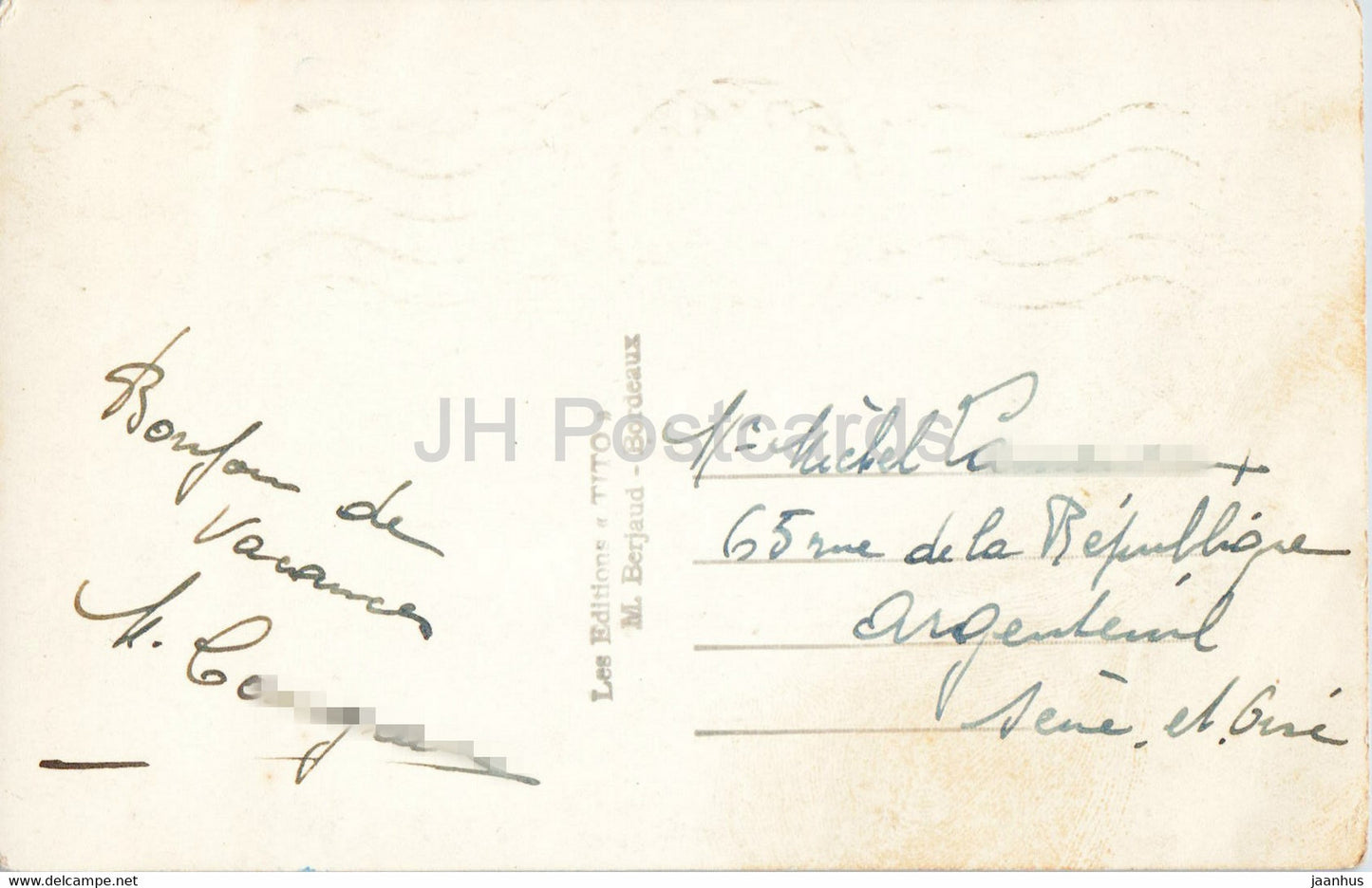 Saint Palais sur Mer - Le Pont du Diable - old postcard - France - used