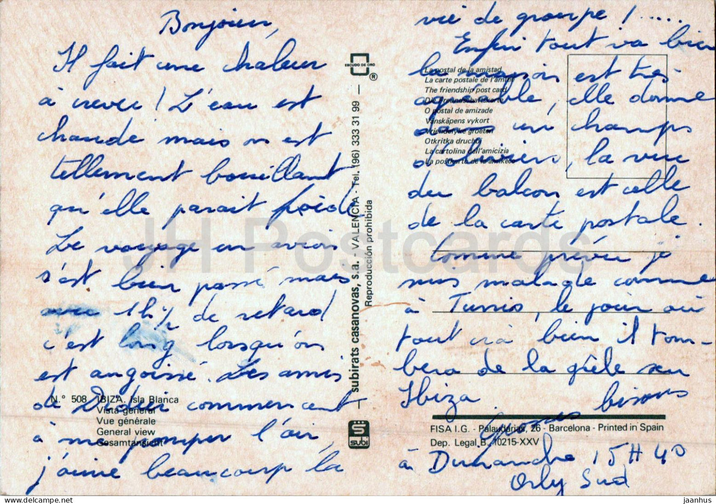 Ibiza - Isla Blanca - Vista General - Gesamtansicht - 508 - Spanien - gebraucht