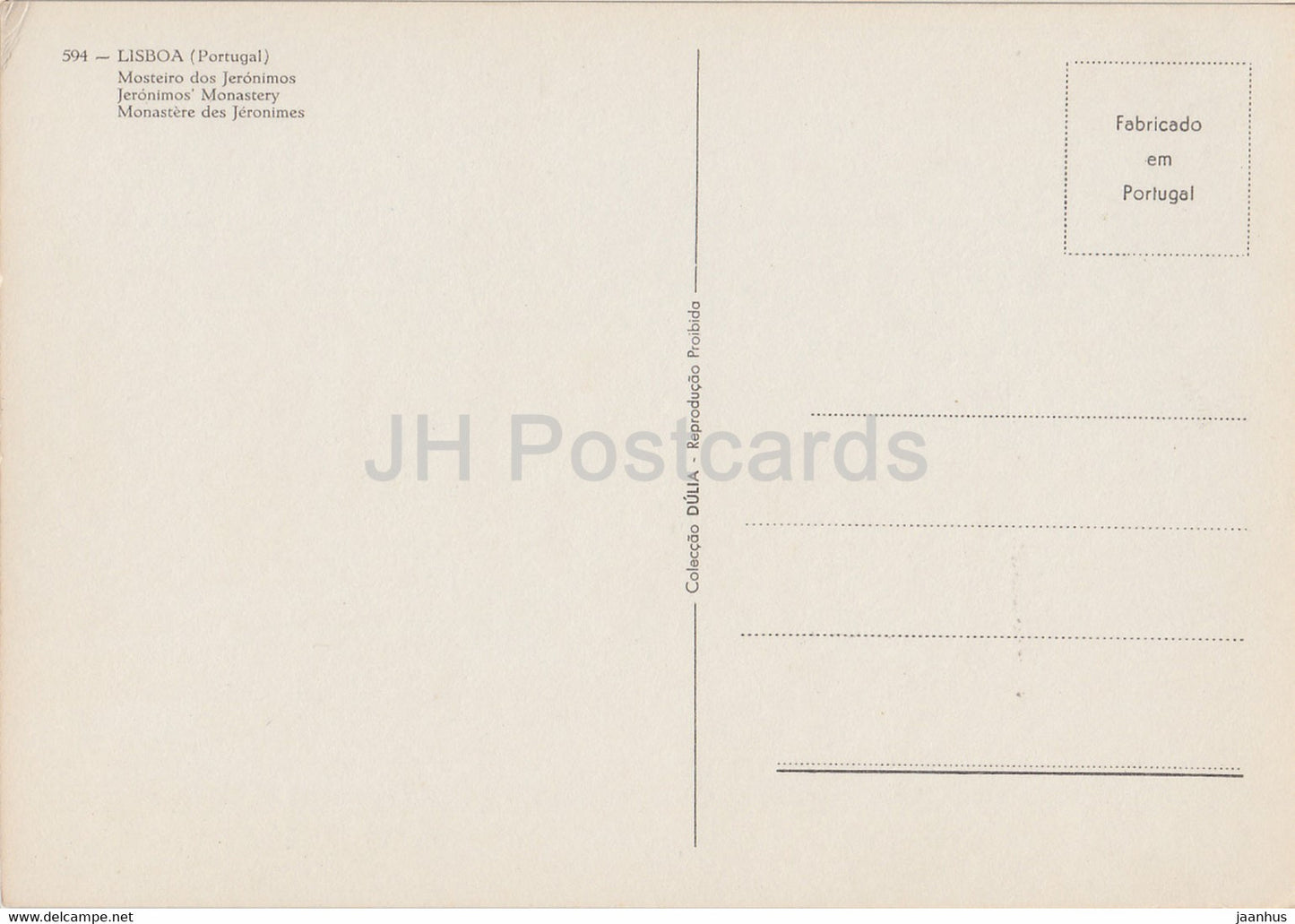 Lisbon - Lisboa - Mosteiro dos Jeronimos - monastery - cloister - 1 - 594 - Portugal - unused