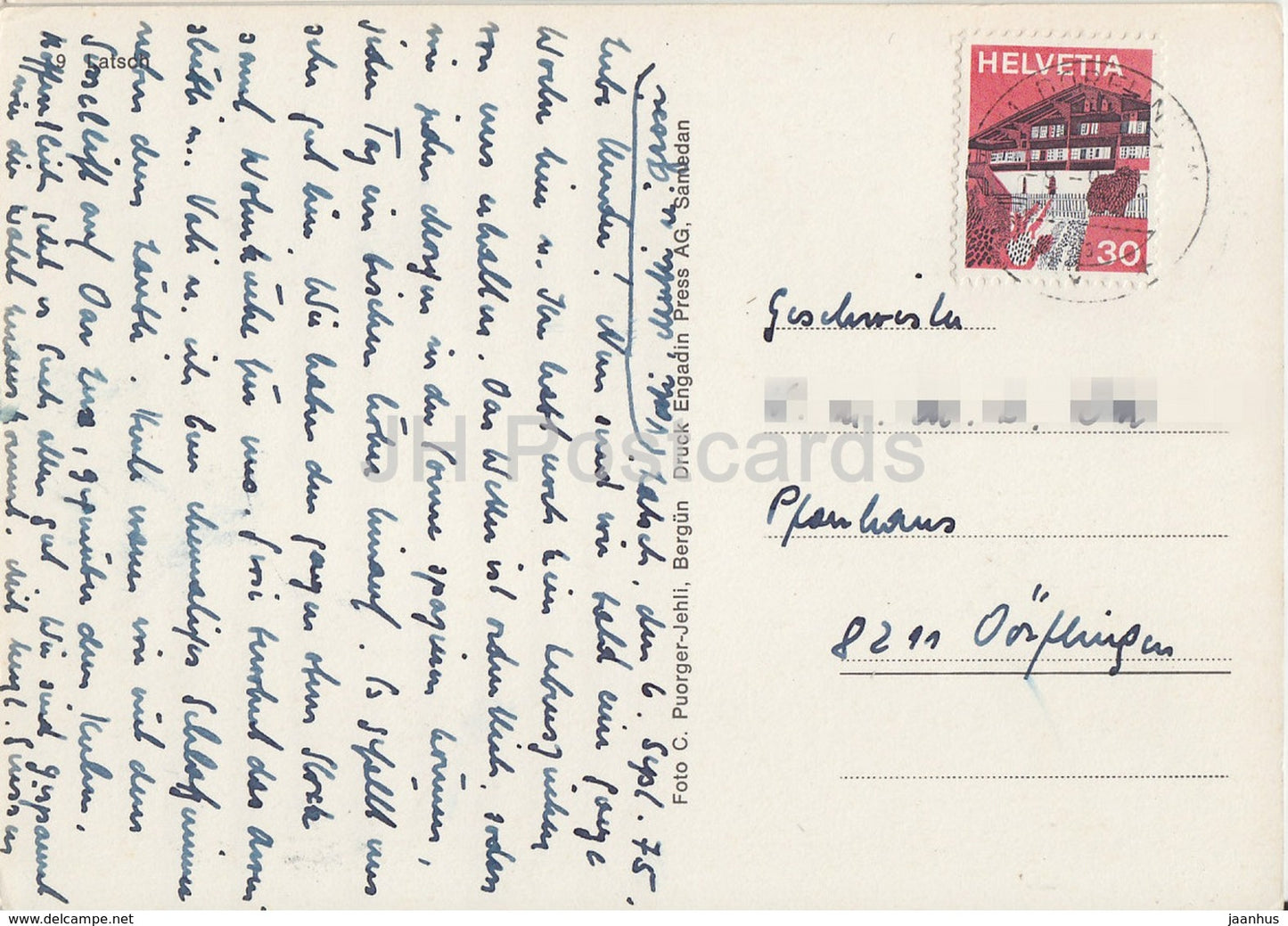 Latsch - 1975 - Suisse - occasion