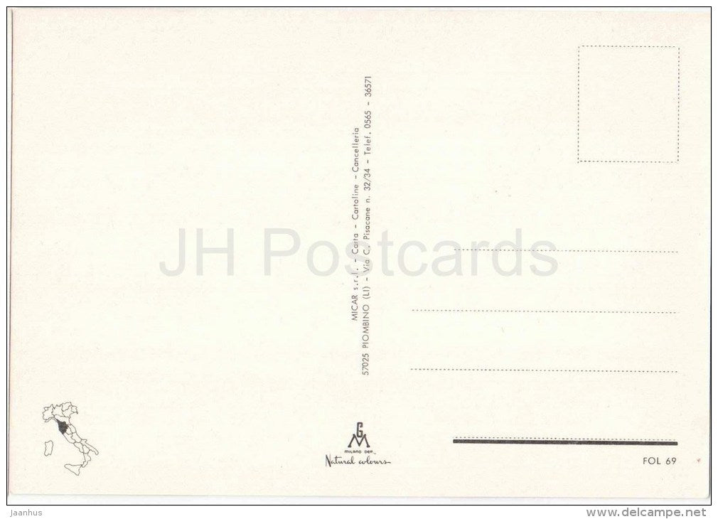 Spiaggia , Golfo del Sole - beach - Follonica - Grosseto - Toscana - FOL 69 - Italia - Italy - unused - JH Postcards