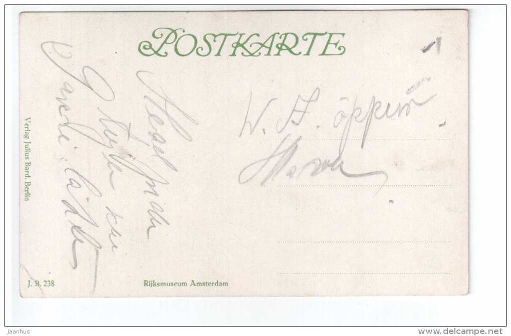 painting by Antonius van Dyck - Prinz Willem II von Oranien und Maria Stuart - JB 238 - Germany - used - JH Postcards