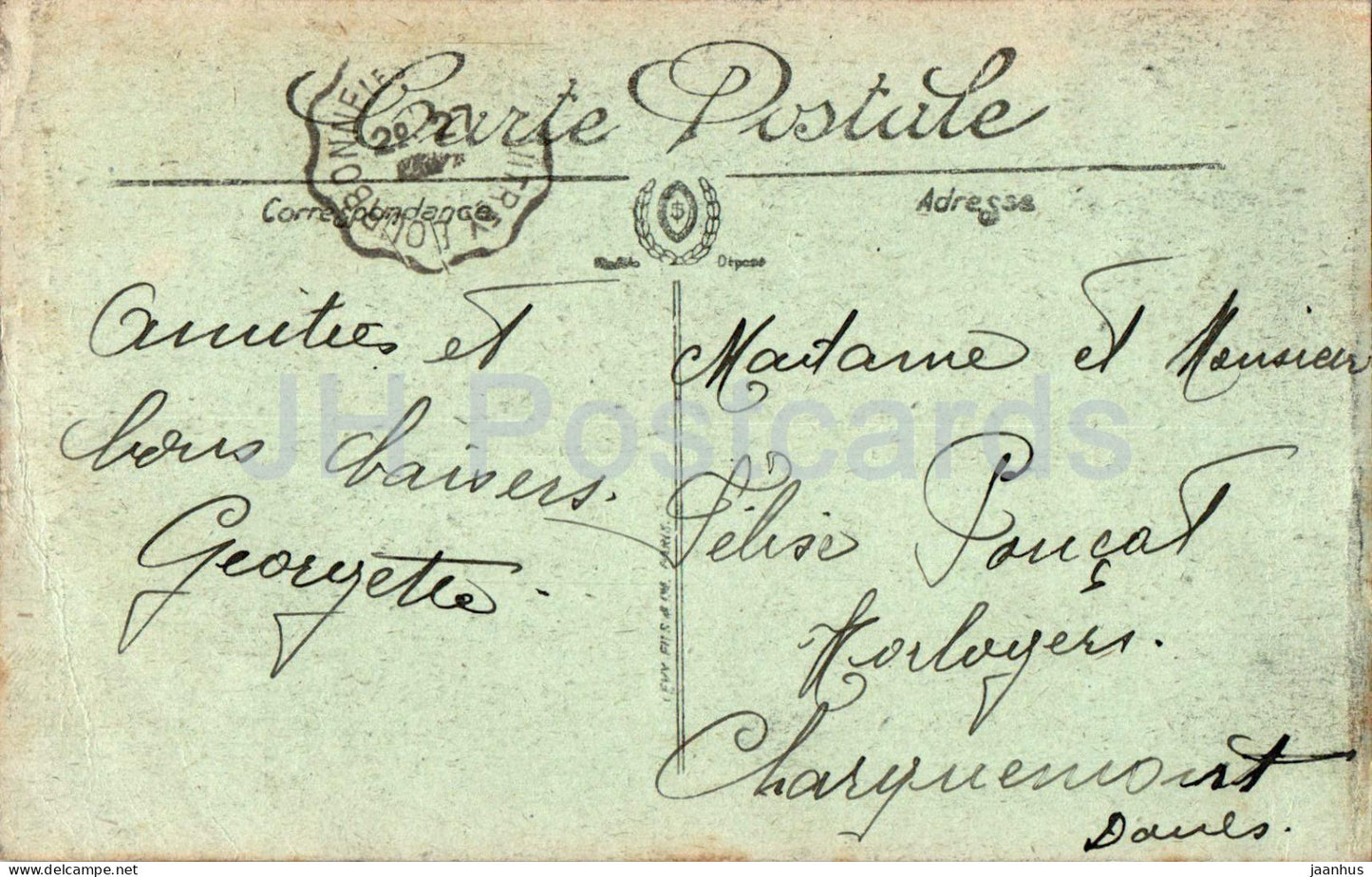 Bourbonne le Bains - L'Eglise - L'Abside - église - abside - 4 - carte postale ancienne - France - occasion