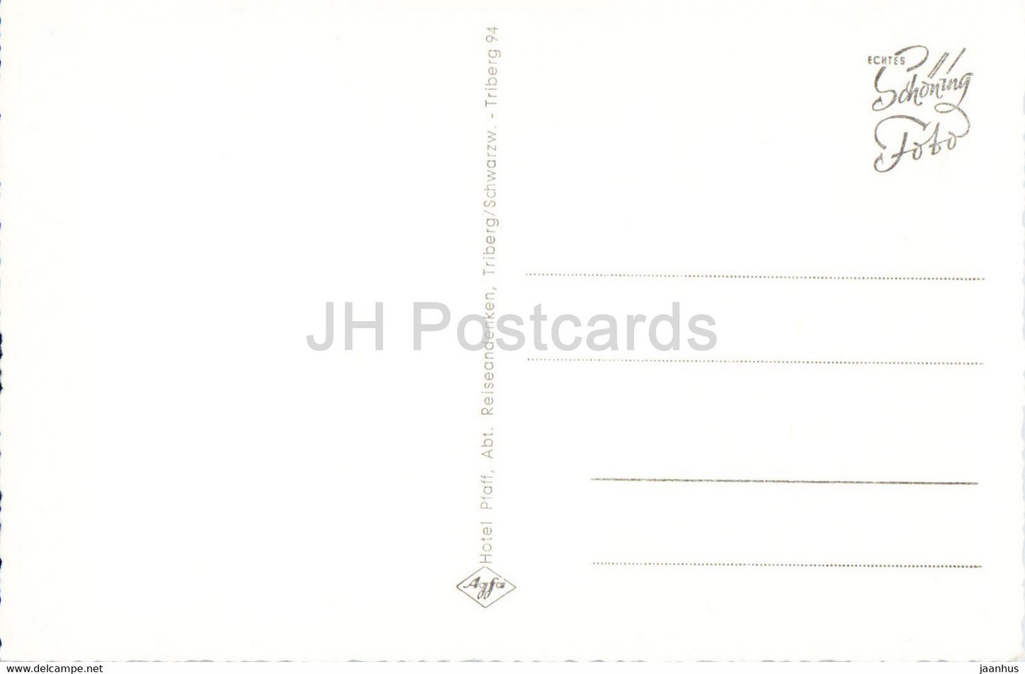 Triberg im Schwarzwald - Blick von Hohnen - alte Postkarte - Deutschland - unbenutzt