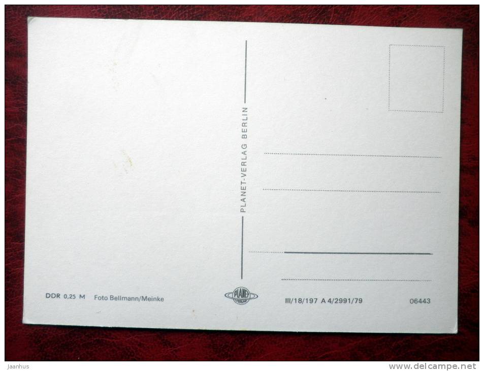 Christmas greetings - Herzliche Weihnachtsgrüsse - decorations - 1979 ? - DDR - unused - JH Postcards