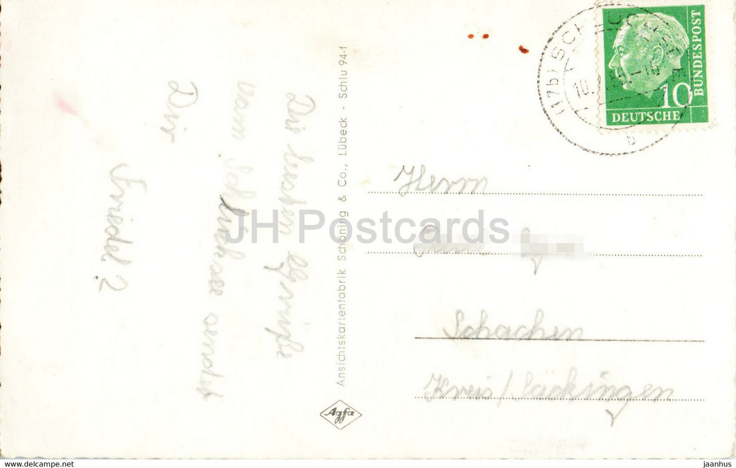 Schluchsee im südlichen Hochschwarzwald - alte Postkarte - 1956 - Deutschland - gebraucht