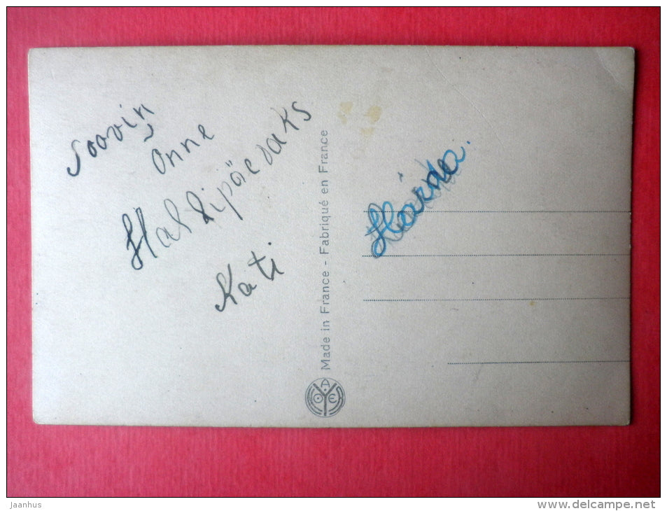 woman - lady - Noyer 5173 - old postcard - circulated in Estonia - JH Postcards