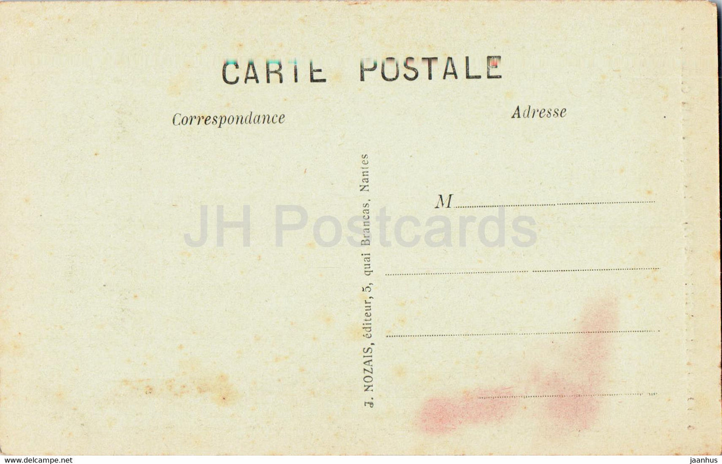 Dol de Bretagne - La Facade de la Cathedrale - Kathedrale - 3 - alte Postkarte - Frankreich - unbenutzt