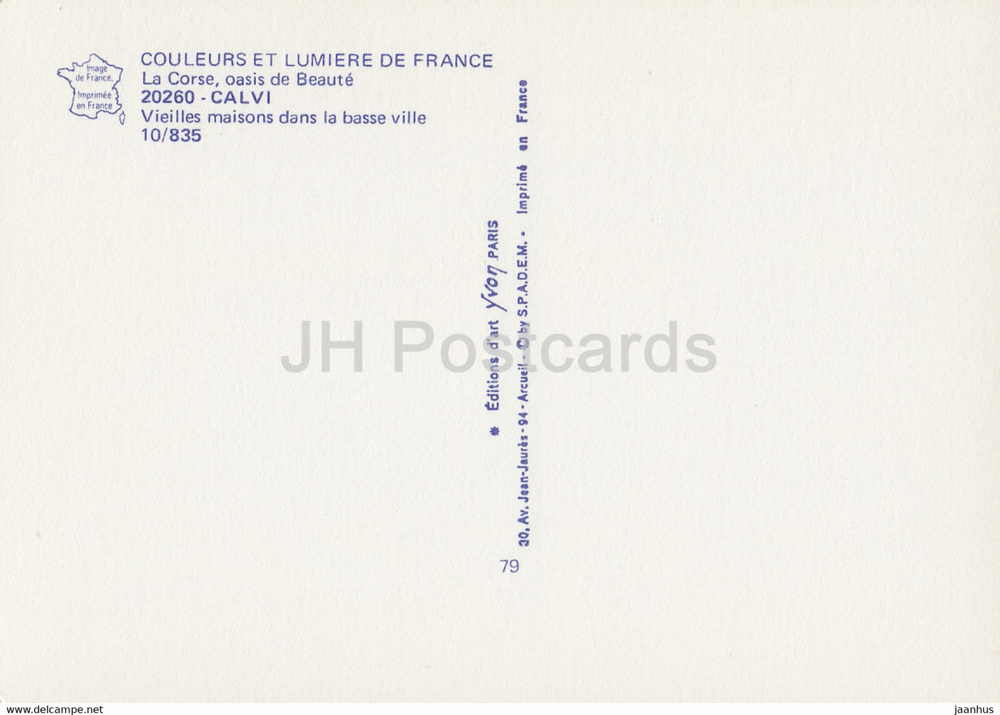 Calvi - Vieilles maisons dans la basse ville - 20260 - France - unused