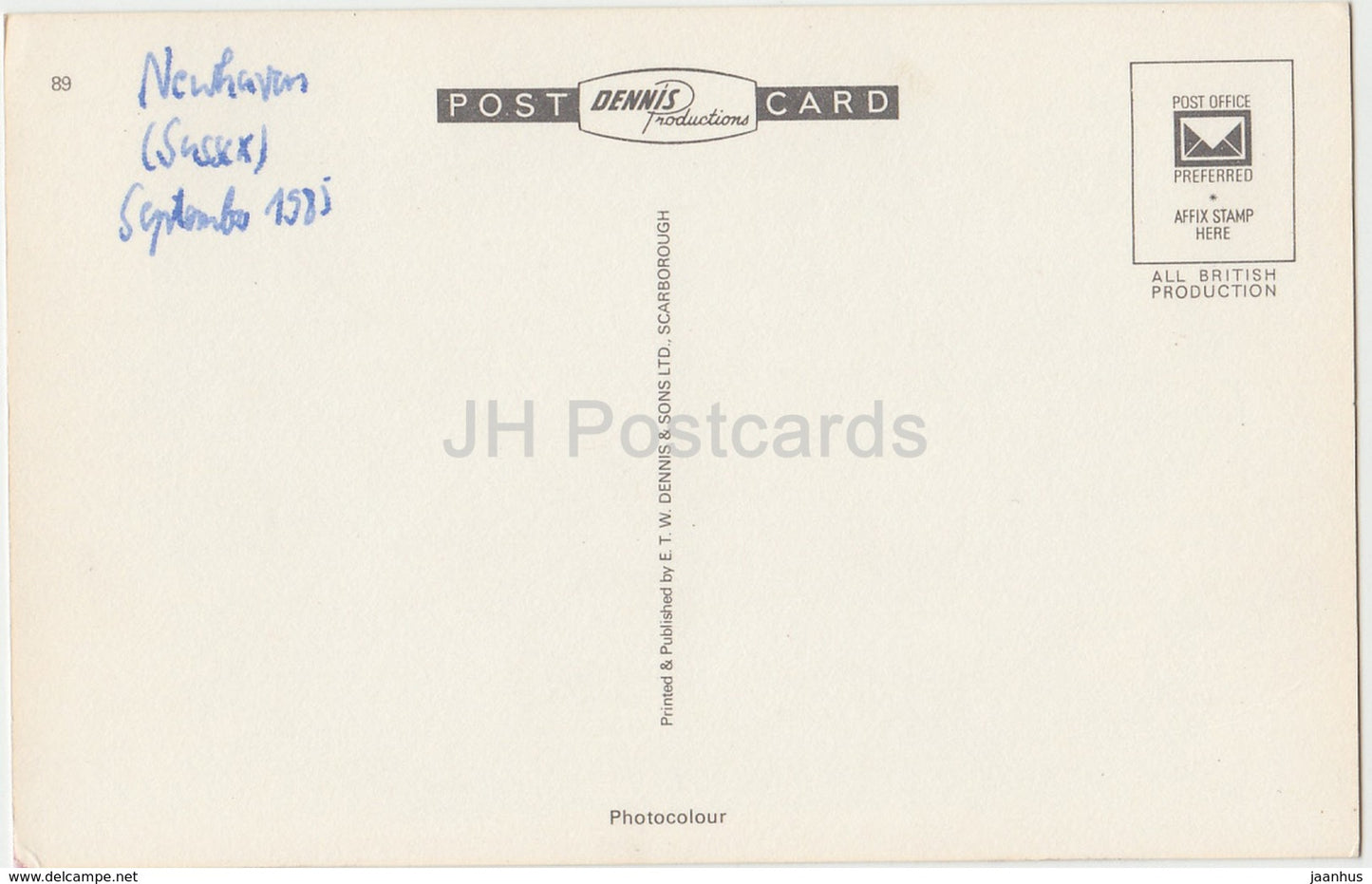 Newhaven - Harbour Entry & Coastline - Sussex - 1985 - Royaume-Uni - Angleterre - utilisé