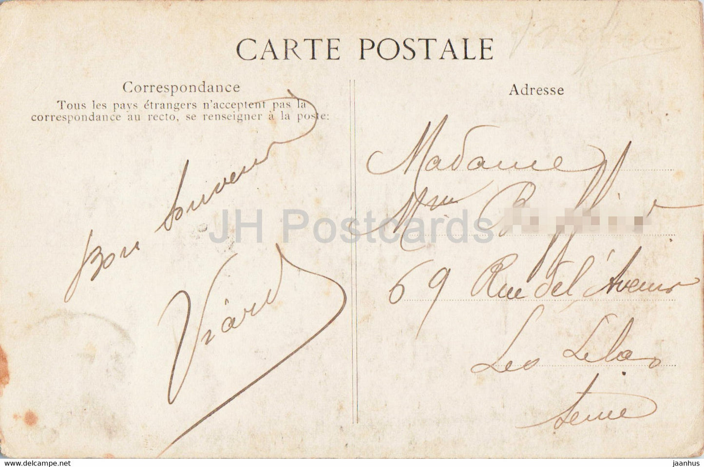 Le Havre - Effet de Vague - 171 - alte Postkarte - 1909 - Frankreich - gebraucht