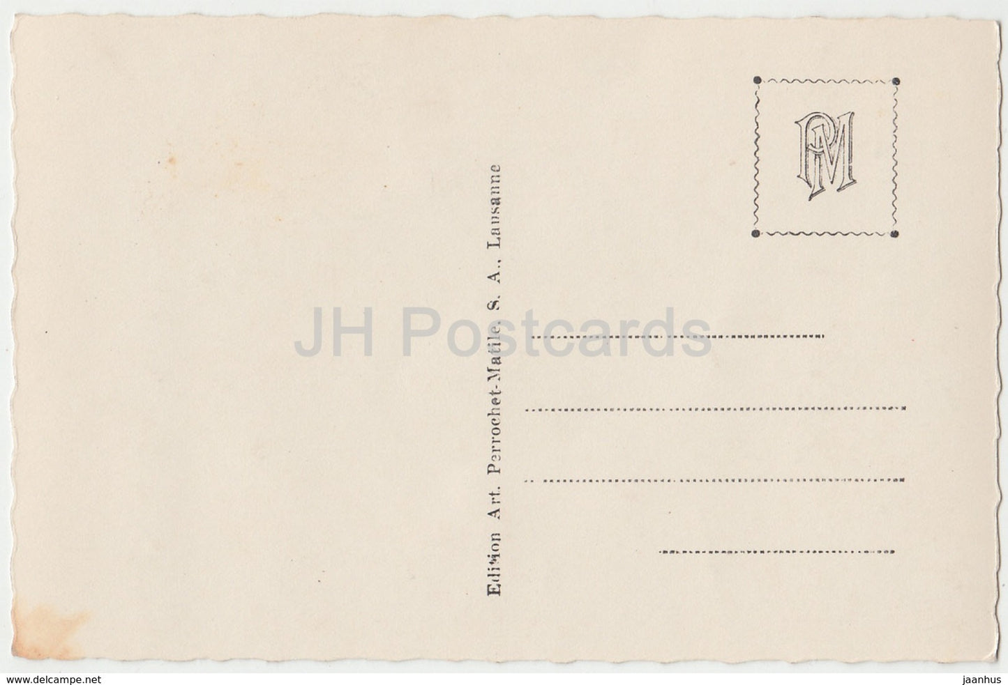 Epesses et le Alpes Vaudoises - Schweiz - alte Postkarte - unbenutzt