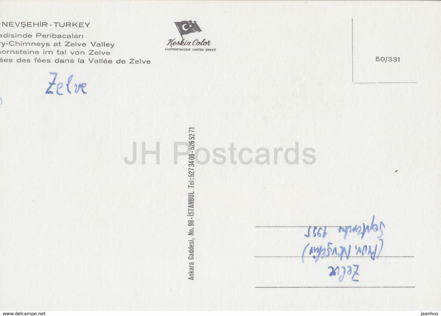 Nevsehir - Zelve Valley - 1995 - Turkey - used