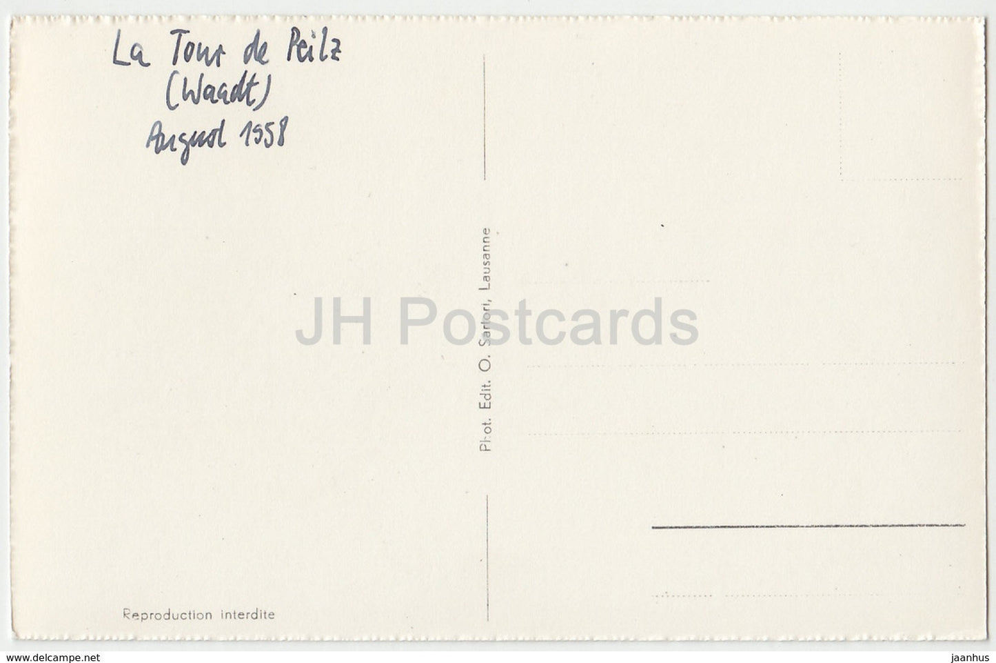 La Tour de Peilz - Schloss - Schloss - 763 - Schweiz - 1958 - gebraucht