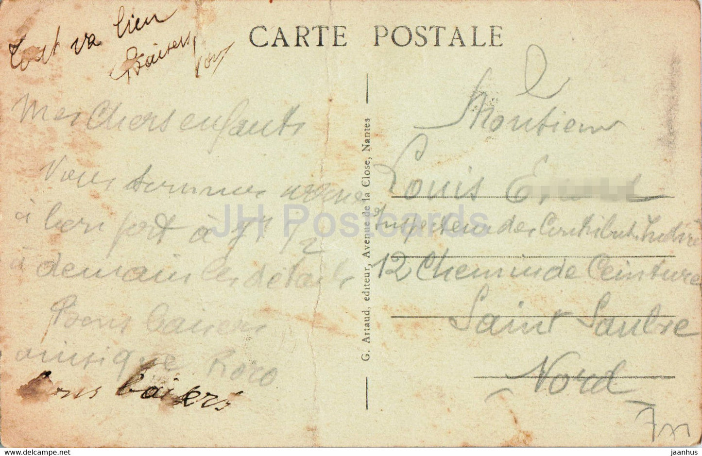 Luc sur Mer - Allee des Deux Cousins - 93 - alte Postkarte - 1933 - Frankreich - gebraucht