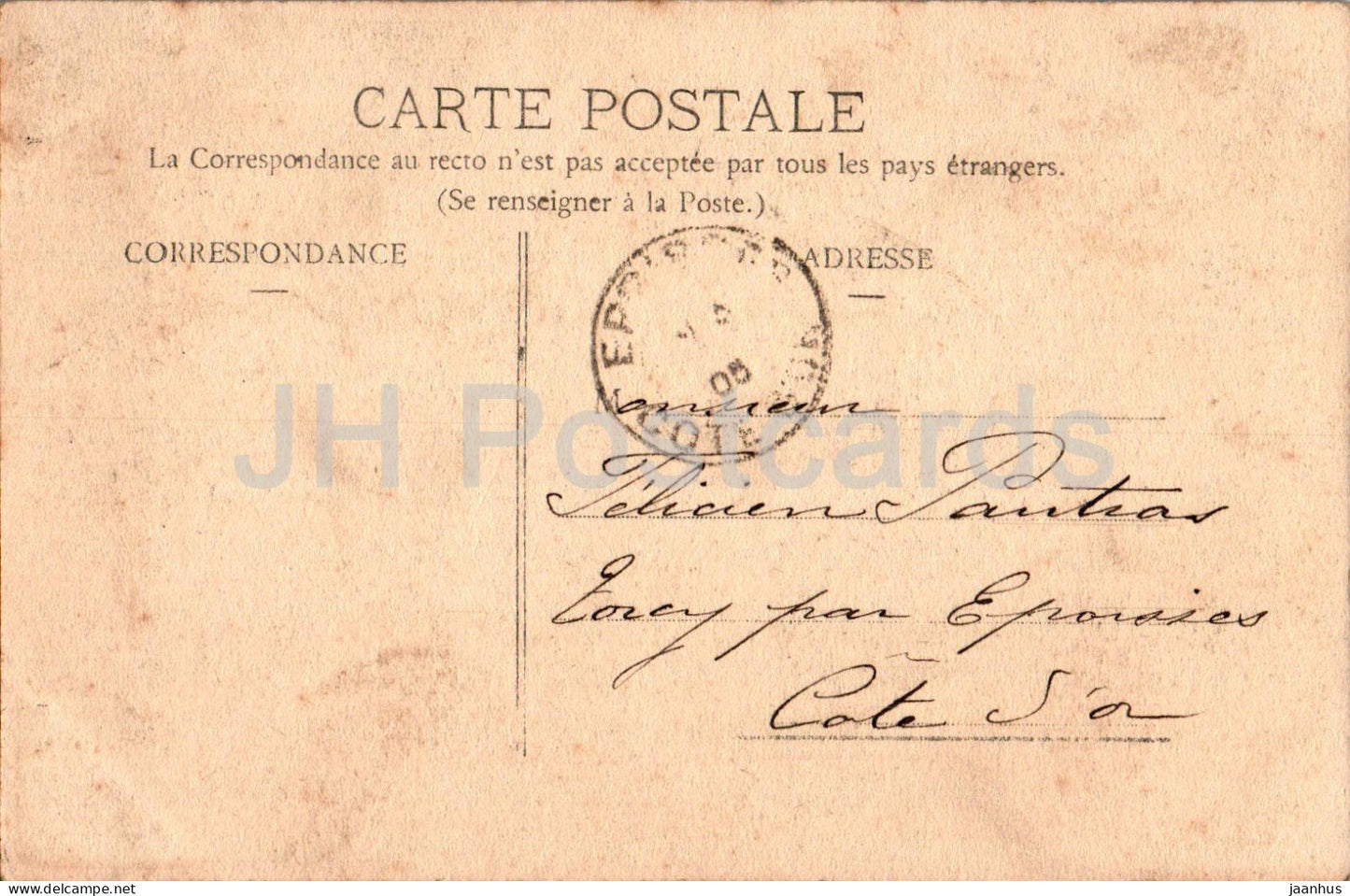 Chaumont - La Préfecture - carte postale ancienne - 1905 - France - oblitérée