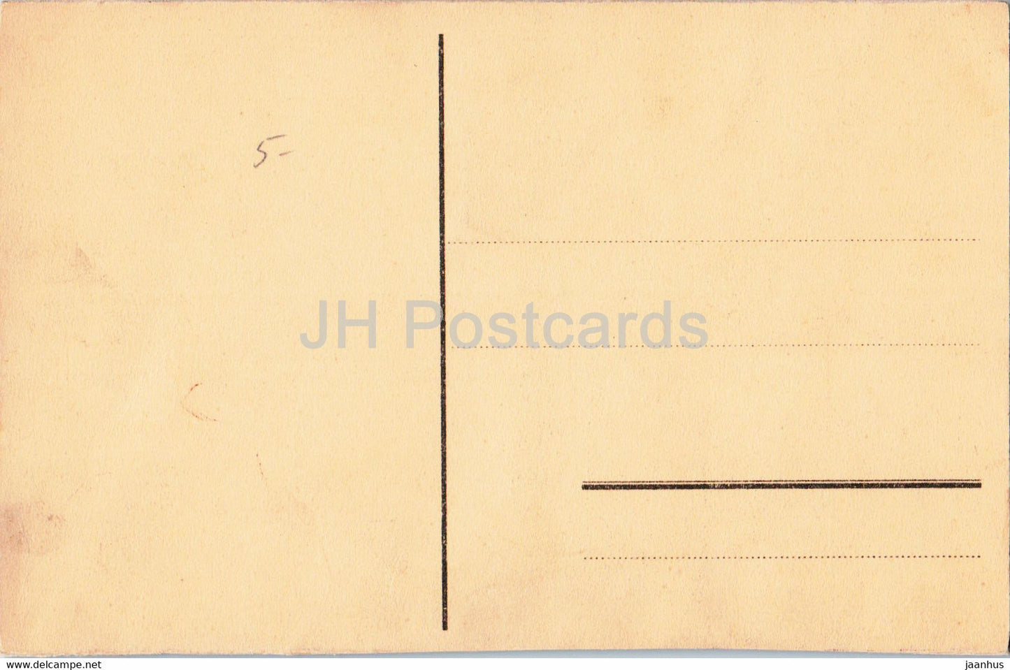 Gruss vom Rhein - St Goarshausen und Burg Katz - ship - old postcard - Germany - unused