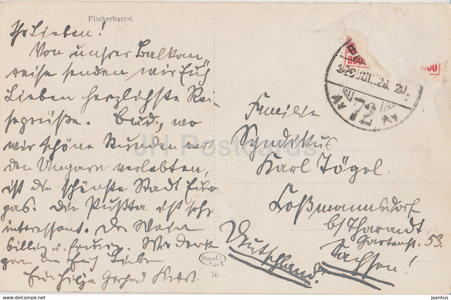 Budapest - Halaszbastya reszlet - Partie du Bastion des Pêcheurs - carte postale ancienne - Hongrie - utilisé