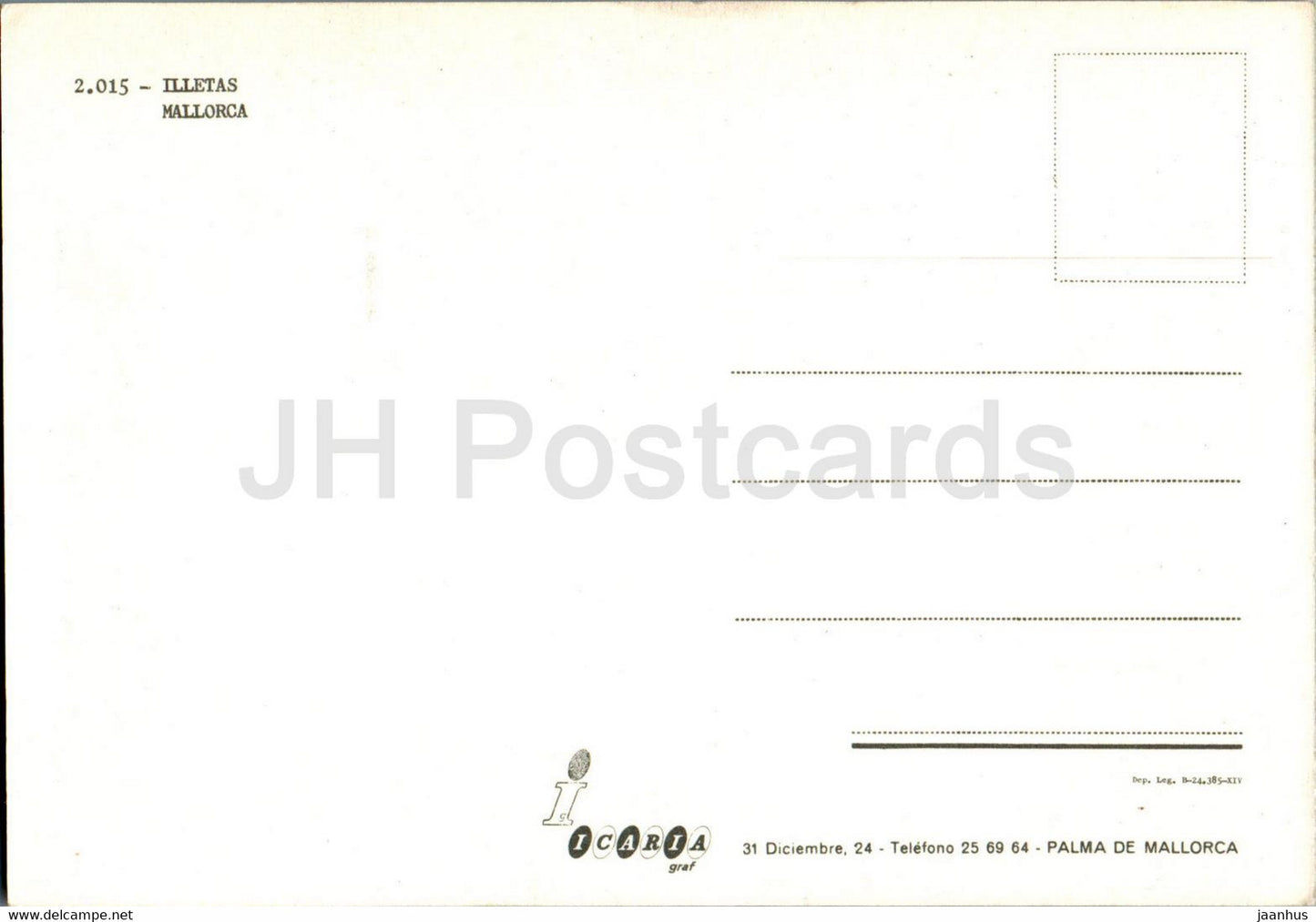 Illetas - Mallorca - 2015 - Spain - unused