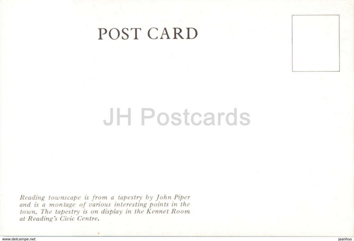 painting by John Piper - Reading Townscape - English art - England - unused