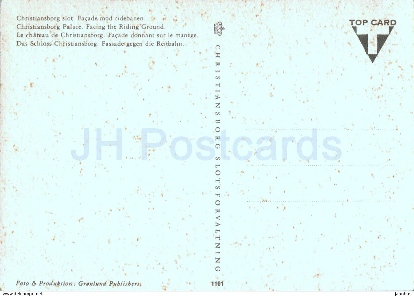 Copenhague - Kobenhavn - Emplacement Christiansborg - Ridebanen - Face au Riding Ground - château - 1101 - Danemark - inutilisé