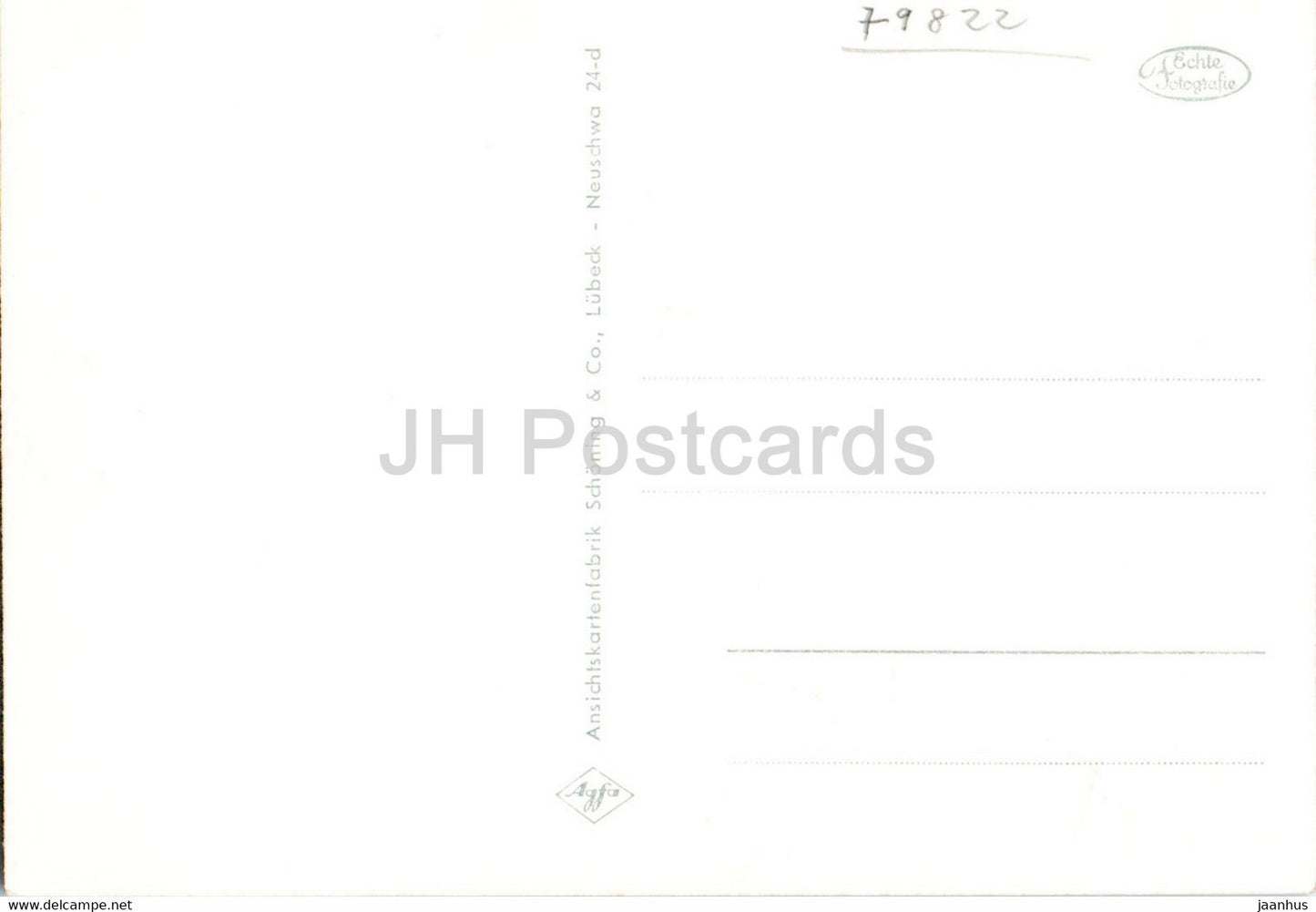 Gruss aus Neustadt im Schwarzwald - Rathaus - Kurgarten - Hauptstrasse - Brunnen - old postcard - Germany - unused