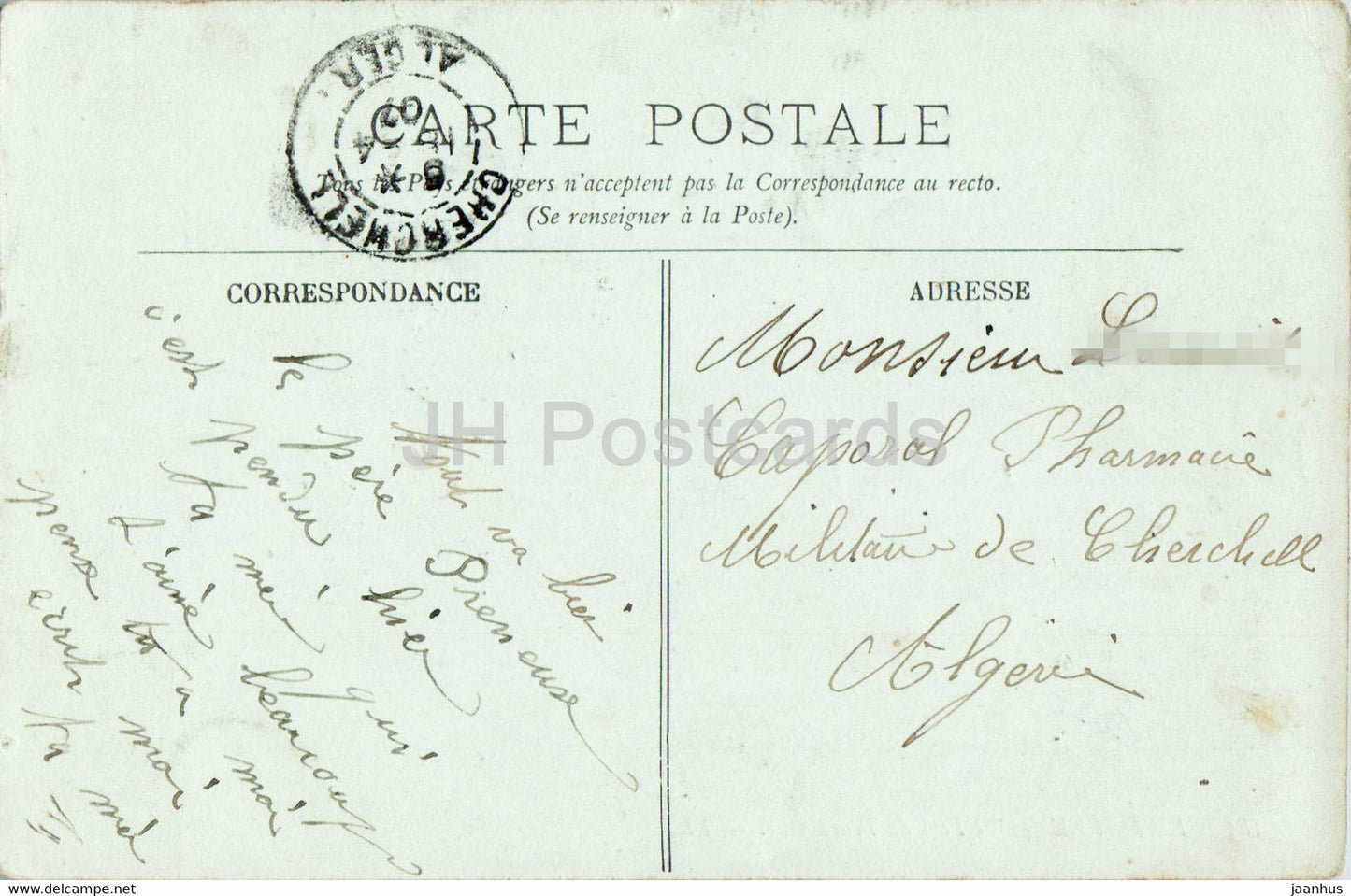 Le Havre - Le Fort de Tourneville - 185 - alte Postkarte - 1907 - Frankreich - gebraucht