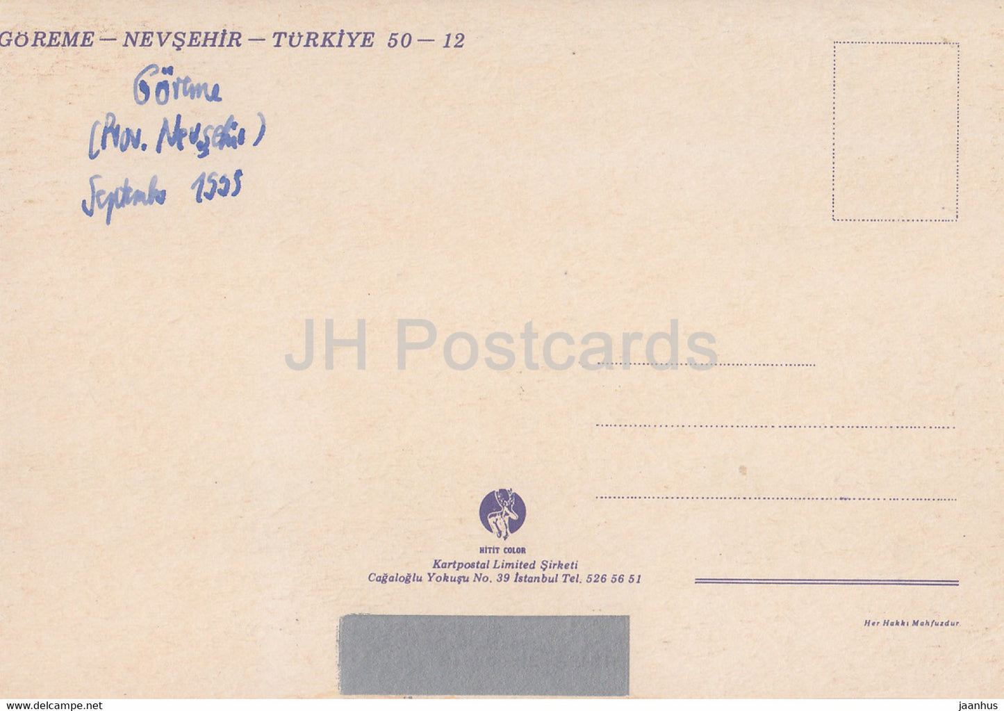 Göreme – Nevsehir – 1 – 1995 – Türkei – gebraucht