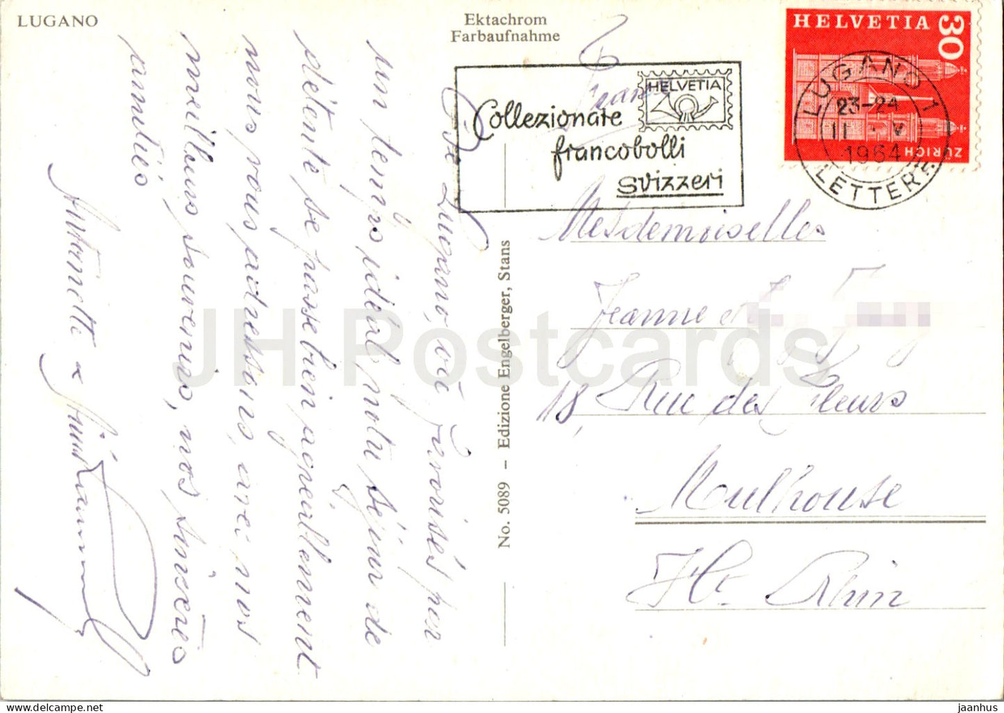 Lugano - multiview - 5089 - 1964 - Suisse - d'occasion