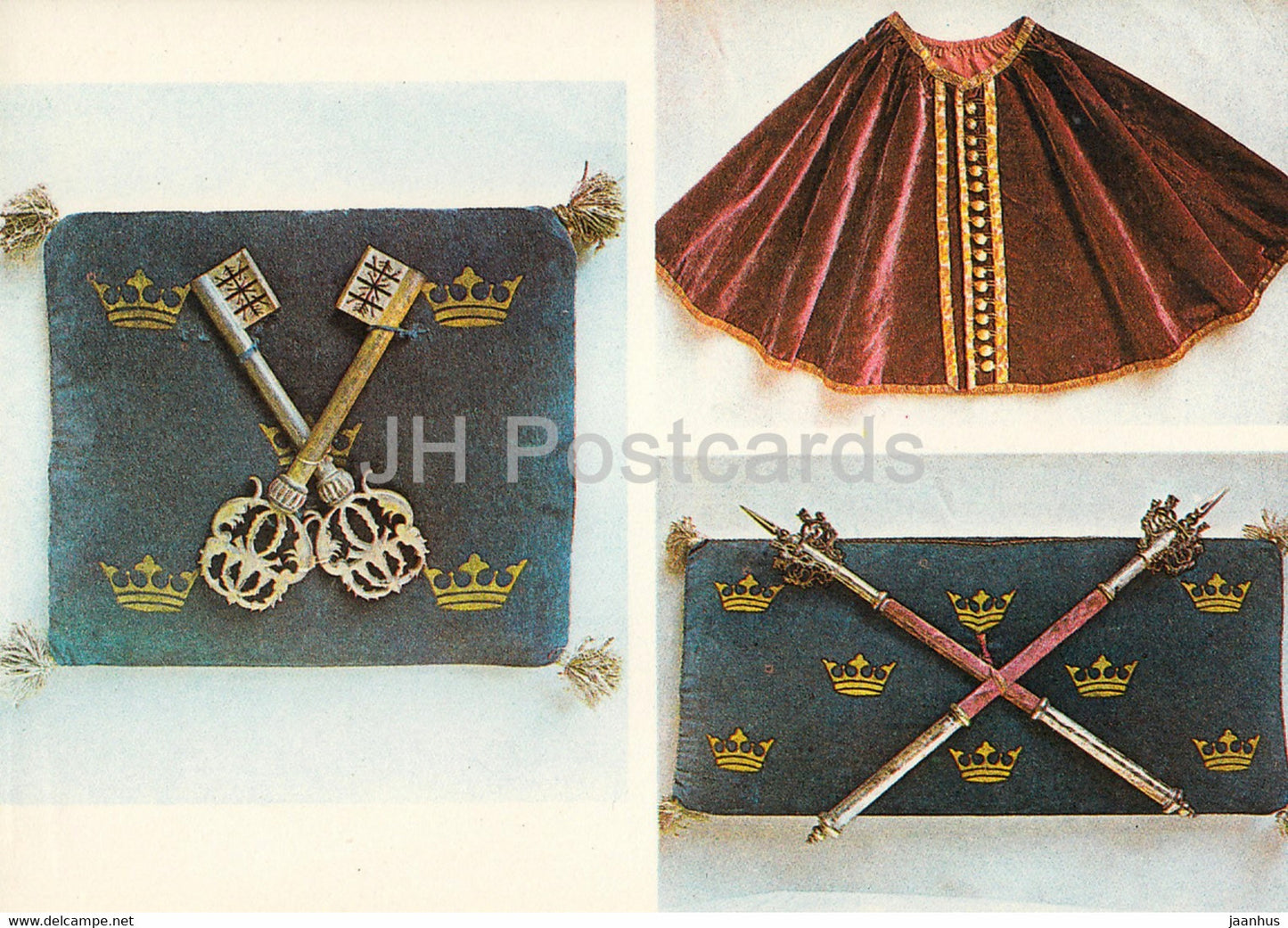 Tartu University - The Insignia of the Rector - Keys of the University - Maces - Cape - 1982 - Estonia USSR - unused - JH Postcards