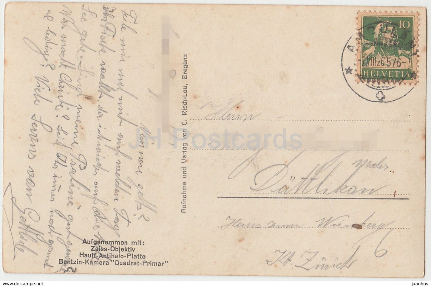 Brandung am Bodensee - Aufgenommen mit Zeiss Objektiv - 547 - Autriche - 1926 - utilisé