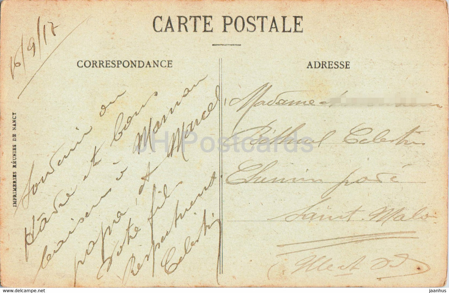 Le Havre - Vue Generale - 2166 - old postcard - 1917 - France - used